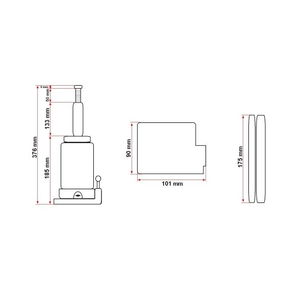 Cric hidraulic 6 tone - Image 3