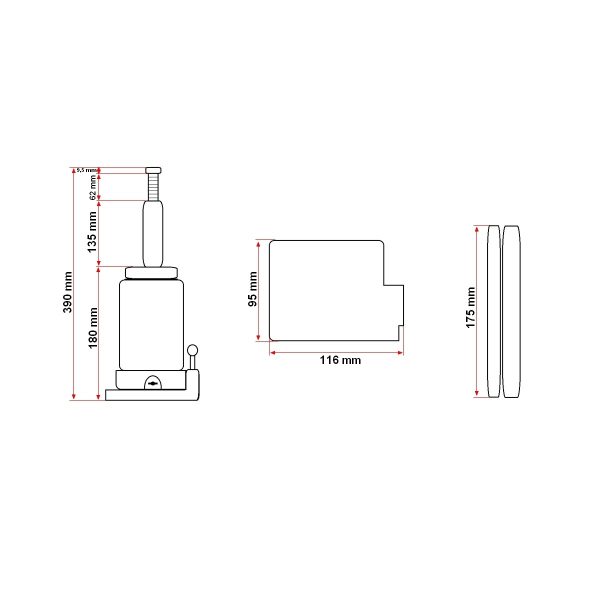 Cric hidraulic 10 tone - Image 3