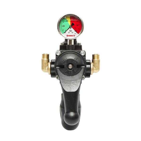 Distribuitor metalic cu 3 cai, manometru glicerina inclus pentru erbicidator - imagine 3