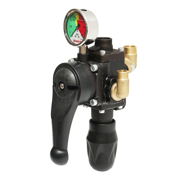 Distribuitor metalic cu 3 cai, manometru glicerina inclus pentru erbicidator - imagine 2
