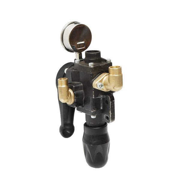 Distribuitor metalic cu 3 cai, manometru glicerina inclus pentru erbicidator - imagine 4