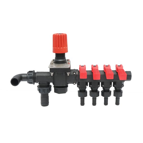 Distribuitor cu 4 cai si manometru cu glicerina pentru erbicidator - imagine 3