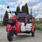 Triciclu electric Breckner TRAVEL rosu 1000W 60V20Ah- FARA PERMIS