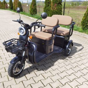 Tricuclu electric BRECKNER TRAVEL negru 1000W -Fara permis-