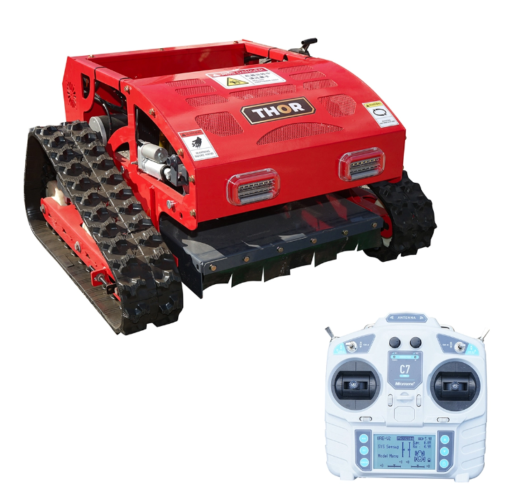 Robot de tuns iarba pe senile cu telecomanda, motor Loncin 9CP, 224cc, latime de taiere 550mm THOR